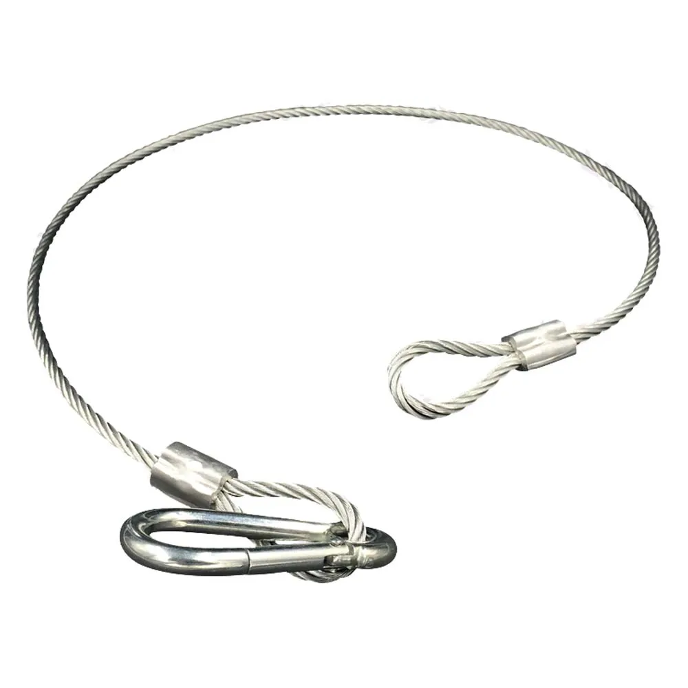 1Pcs Stainless Steel Rope PVC Thickness Wire Safety Cables With Looped Ends For Stage Light Tough Guard Security Lock Stage Par 
1Pcs Stainless Steel Rope PVC Thickness Wire Safety Cables With Looped Ends For Stage Light Tough Guard Security Lock Stage Par