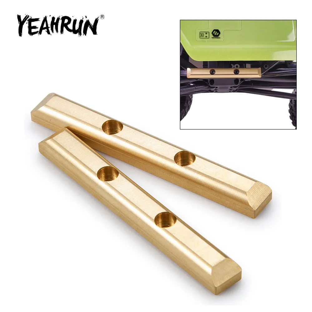 YEAHRUN 2Pcs Brass Beam Boulder Bars Frame Rails Protector For 1/24 Axial SCX24 90081 RC Crawler Car Upgrade Parts
YEAHRUN 2Pcs Brass Beam Boulder Bars Frame Rails Protector For 1/24 Axial SCX24 90081 RC Crawler Car Upgrade Parts