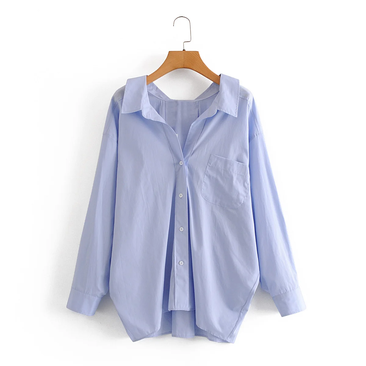 Women's Style 2021 Summer New Boyfriend Style Lapel Single Pocket Long Sleeve Shirt Women
Women's Style 2021 Summer New Boyfriend Style Lapel Single Pocket Long Sleeve Shirt Women