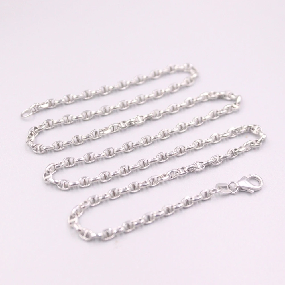 GUARANTEED Pure 18Kt White Gold Lucky Anchor Chain Necklace 3.3-3.5g 17inch 2.8mmW For Woman Man
GUARANTEED Pure 18Kt White Gold Lucky Anchor Chain Necklace 3.3-3.5g 17inch 2.8mmW For Woman Man