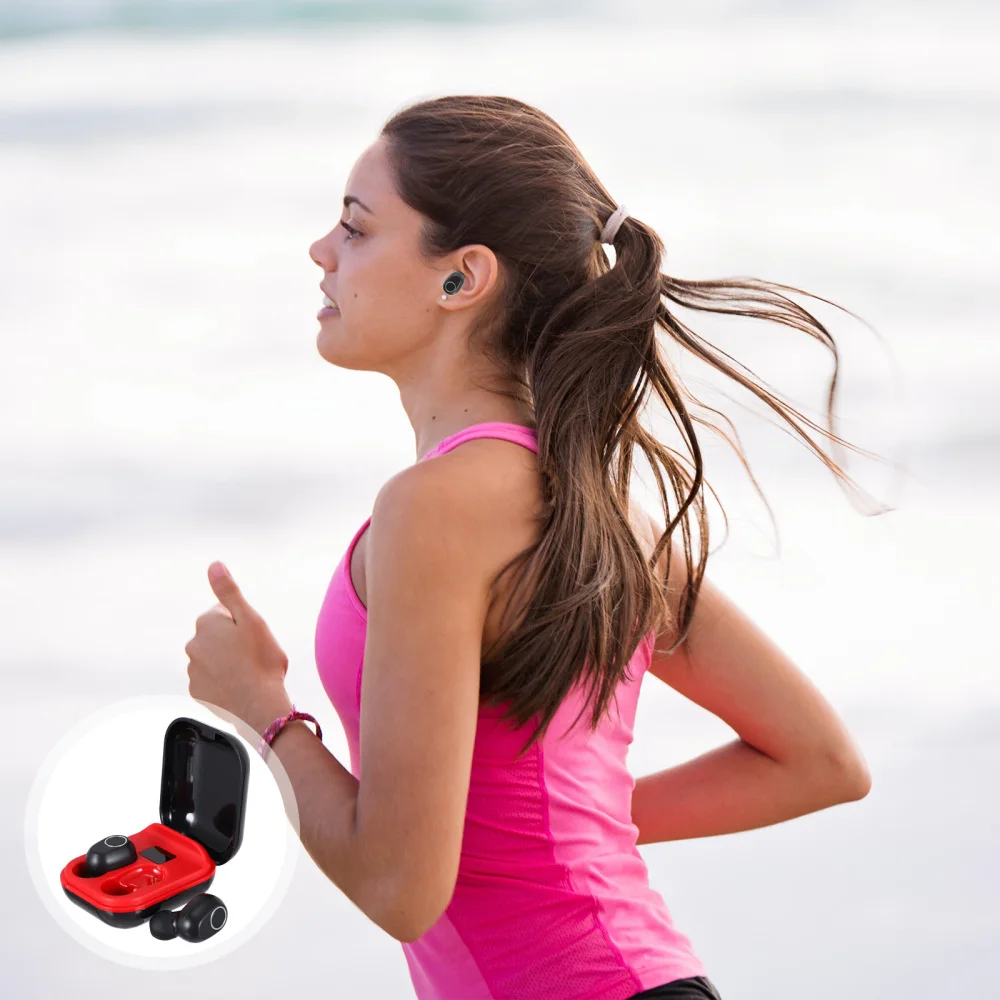 1 Pair Wireless Headsets In-ear Earbuds TWS Bass Headset with Charging Box 
1 Pair Wireless Headsets In-ear Earbuds TWS Bass Headset with Charging Box