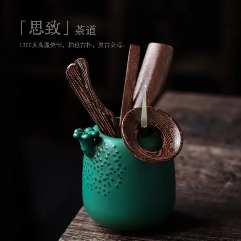 Ceramic Tea Ceremony Six Gentlemen Ebony Wood Grain Kung Fu Tea Set Accessories Tea Clip Tea Spoon Japanese Tea Ceremony Set
Ceramic Tea Ceremony Six Gentlemen Ebony Wood Grain Kung Fu Tea Set Accessories Tea Clip Tea Spoon Japanese Tea Ceremony Set