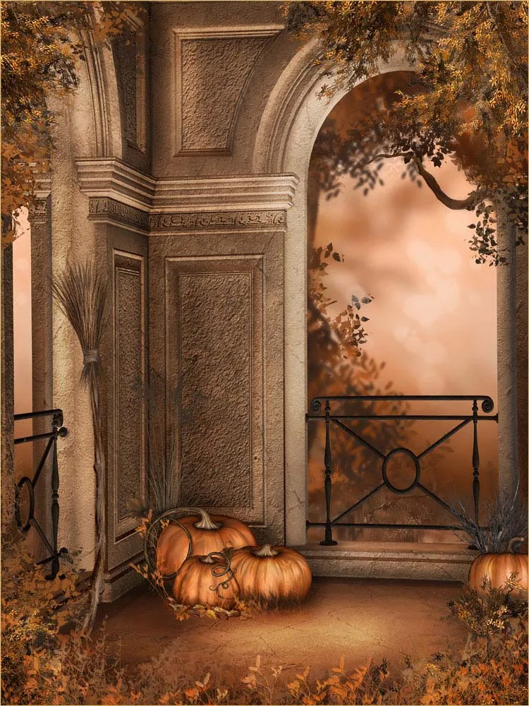 SHENGYONGBAO Vinyl Custom Photography Prop Halloween theme Photo Studio Background F18012-2915