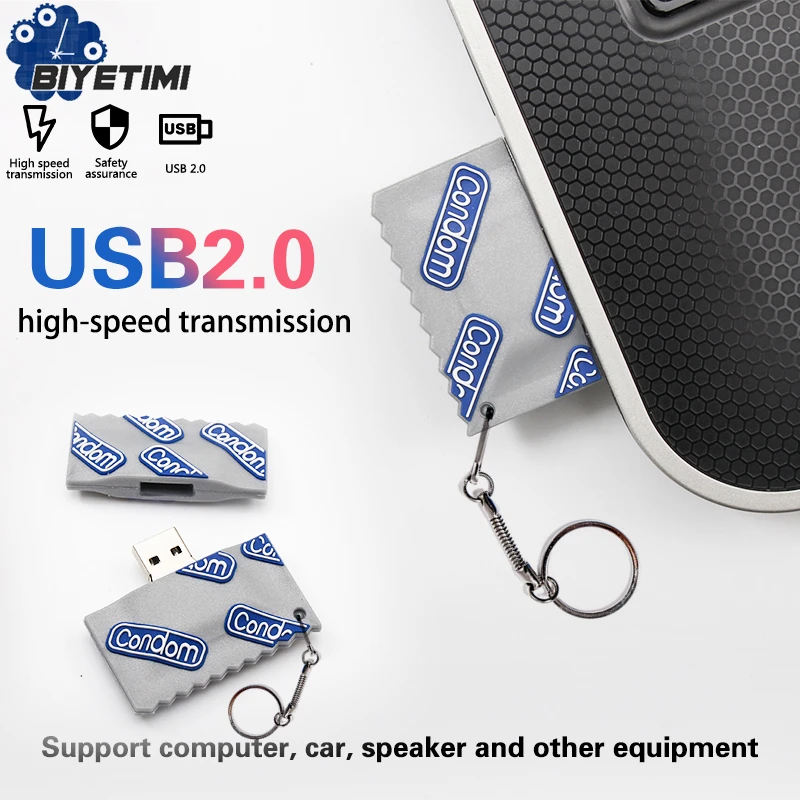 Biyetimi Pendrive 64gb usb flash drive 32gb High Speed Cartoon Condom 128gb Memory Stick 2.0 for PC
Biyetimi Pendrive 64gb usb flash drive 32gb High Speed Cartoon Condom 128gb Memory Stick 2.0 for PC