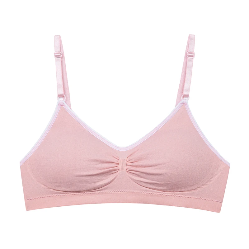 Quality Girls Underwear Soft Bra Fashion Seamless Bras For Girl Teenager Training Small Vest Underwear Puberty Clothing 8-15Y
Quality Girls Underwear Soft Bra Fashion Seamless Bras For Girl Teenager Training Small Vest Underwear Puberty Clothing 8-15Y