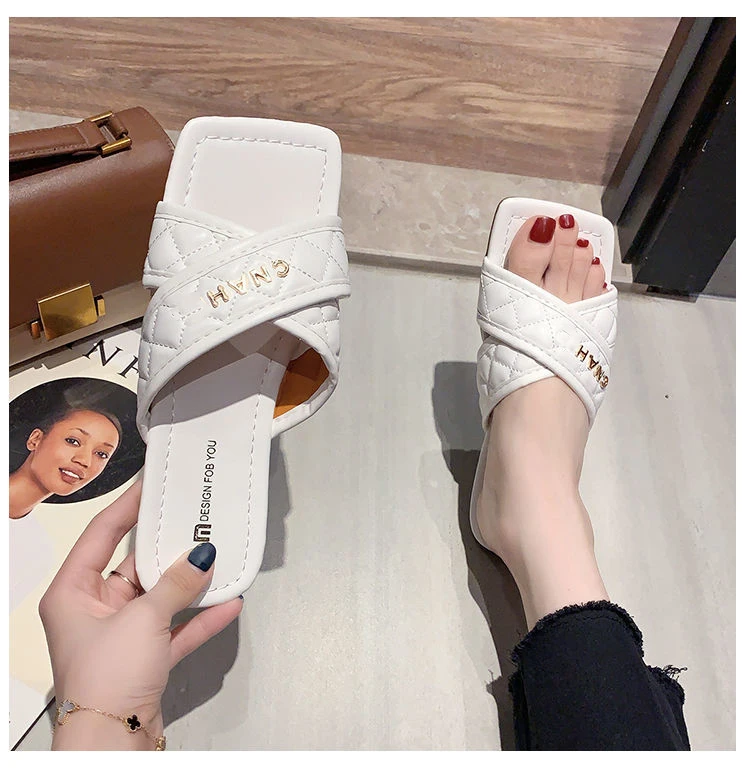 Women Temperament Slippers Braided Design Charm Open-toe Set Foot 2021 Vacation Beach Flat Sandals Casual Flip Flops Women Shoes
Women Temperament Slippers Braided Design Charm Open-toe Set Foot 2021 Vacation Beach Flat Sandals Casual Flip Flops Women Shoes