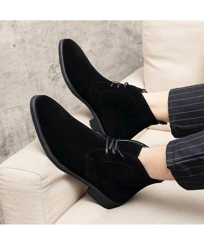 Men's Handmade Black Suede Lace-up High-quality Chuka Shoes Low-heel Comfortable Classic Business Formal Casual Shoes 7KG010
Men's Handmade Black Suede Lace-up High-quality Chuka Shoes Low-heel Comfortable Classic Business Formal Casual Shoes 7KG010