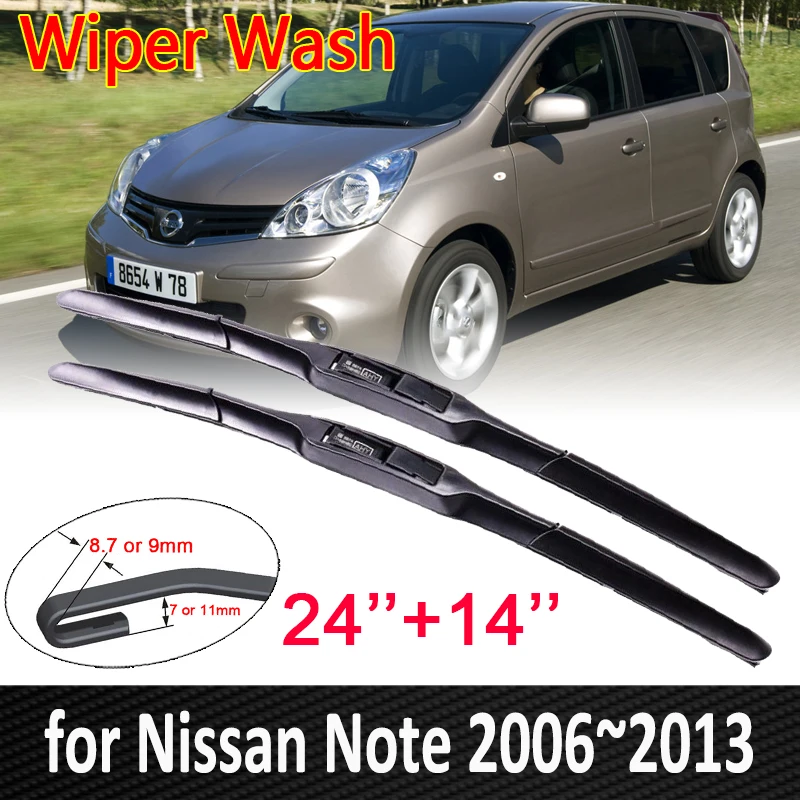 for Nissan Note 2006 2007 2008 2009 2010 2011 2012 2013 Car Wiper Blades Front Windscreen Windshield Wipers Car Accessories 
for Nissan Note 2006 2007 2008 2009 2010 2011 2012 2013 Car Wiper Blades Front Windscreen Windshield Wipers Car Accessories