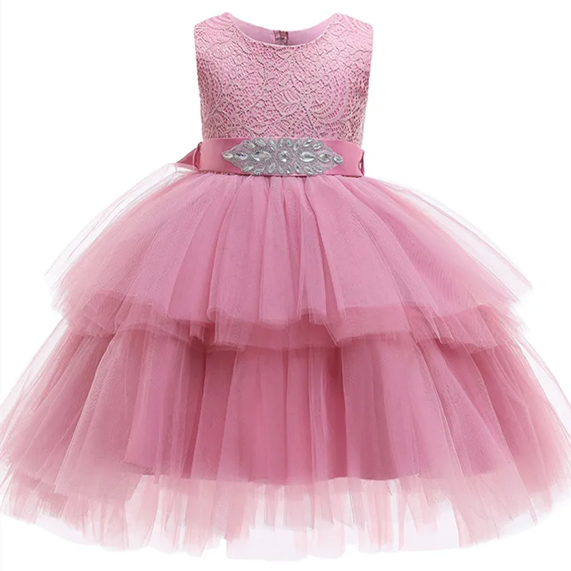 Princess Dress Children's Wedding Pettiskirt Cake Girl Party Dress Flower Girl Trailing Performance Host Evening Dress Girl Clo 
Princess Dress Children's Wedding Pettiskirt Cake Girl Party Dress Flower Girl Trailing Performance Host Evening Dress Girl Clo