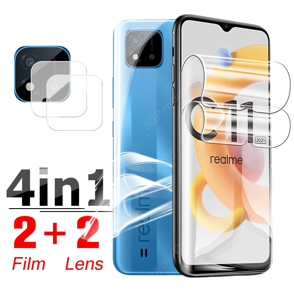 4 In 1 Screen Protective Hydrogel Film For Realme C11 2021 C12 C15 C20 C20a C21 C25 C25s C 11 Soft Glass Lens Camera Protector
4 In 1 Screen Protective Hydrogel Film For Realme C11 2021 C12 C15 C20 C20a C21 C25 C25s C 11 Soft Glass Lens Camera Protector
