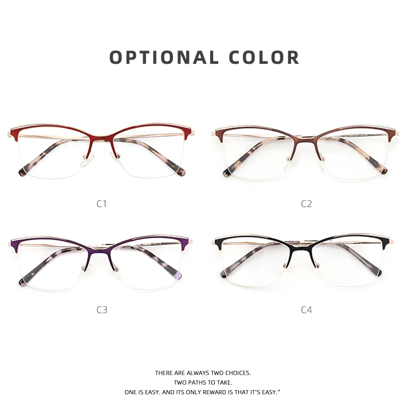 Cat Eye Women's Decorative Glasses Optical Female Prescription Eyewear Retro Grade Eyeglasses Frame For Women Half Frame Glasses
Cat Eye Women's Decorative Glasses Optical Female Prescription Eyewear Retro Grade Eyeglasses Frame For Women Half Frame Glasses