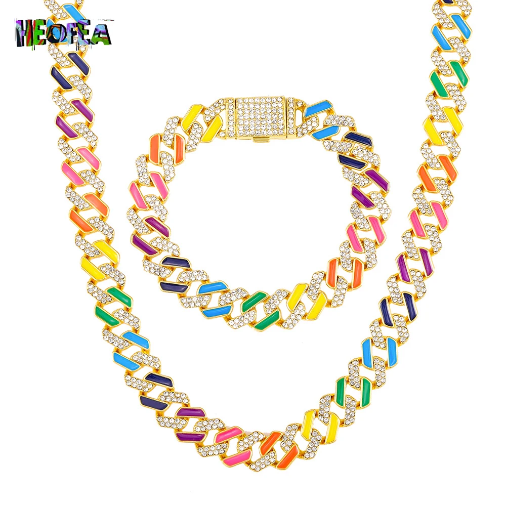 Miami Curb Cuban Chain Man Choker Necklace Hip Hop Iced Out Rhinestone Necklace for Women Fashion collar hombre
Miami Curb Cuban Chain Man Choker Necklace Hip Hop Iced Out Rhinestone Necklace for Women Fashion collar hombre
