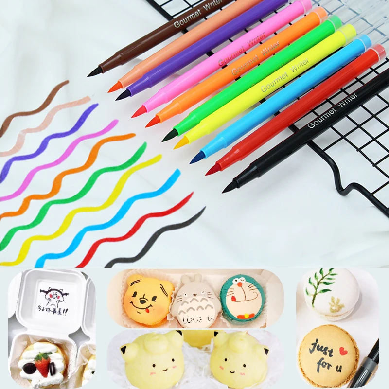 10 Colors Drawing Biscuits Cake Decorating Tools DIY Baking Edible Pigment Writing Line Pen Food Color Brush Cake Draw Tool
10 Colors Drawing Biscuits Cake Decorating Tools DIY Baking Edible Pigment Writing Line Pen Food Color Brush Cake Draw Tool