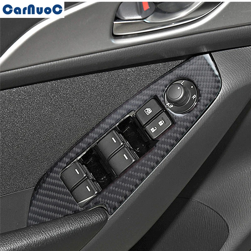 For Mazda 3 Axela 2014 2017 2018 Car Window Control Button Frame Panel Trim Decal Black Carbon Fiber Sticker Styling Accessories
For Mazda 3 Axela 2014 2017 2018 Car Window Control Button Frame Panel Trim Decal Black Carbon Fiber Sticker Styling Accessories