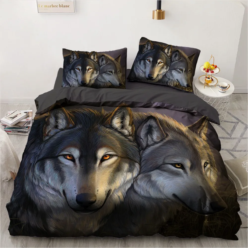 3D Custom Design Black Douvet Cover Sets Animal Bed Linens Pillow Slips King Queen Super King Twin Full Size Wolf Bedding Set
3D Custom Design Black Douvet Cover Sets Animal Bed Linens Pillow Slips King Queen Super King Twin Full Size Wolf Bedding Set
