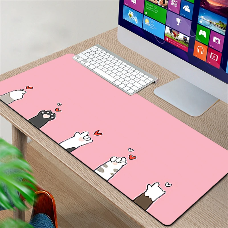Mouse Pad Pink Cute Cat Paw rubber table Large Gamer tapis de souris xxl Desk mat Computer keyboard gaming accessories mousepad
Mouse Pad Pink Cute Cat Paw rubber table Large Gamer tapis de souris xxl Desk mat Computer keyboard gaming accessories mousepad