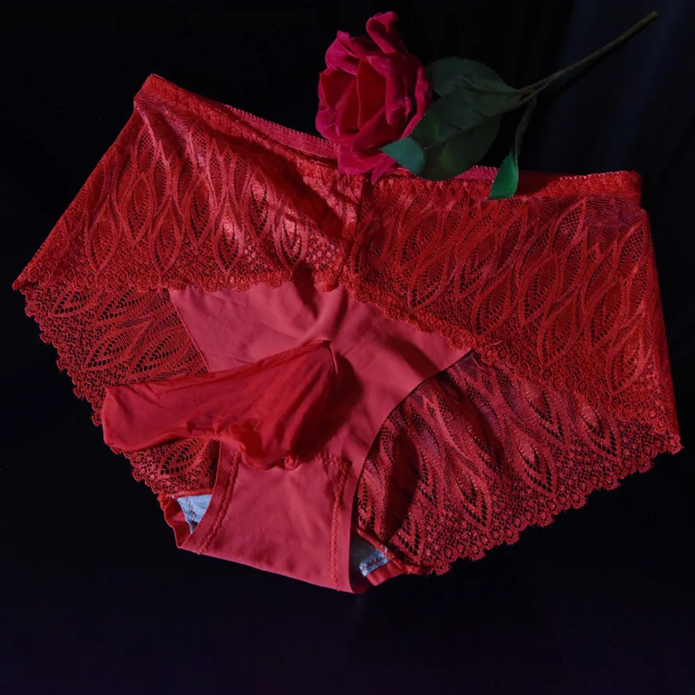 Male Sexy Lace Ice Silk Thin Shiny Sexy Thongs Low Waist Seamless Briefs Underwears Sissy Lingerie For Men Gay Clothes Inmitate
Male Sexy Lace Ice Silk Thin Shiny Sexy Thongs Low Waist Seamless Briefs Underwears Sissy Lingerie For Men Gay Clothes Inmitate