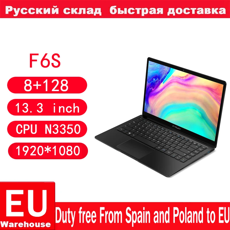 

Teclast F6s Windows10 Laptop Intel Apollo Lake N3350 Quad Core LPDDR4 8GB RAM 128GB SSD 1920*1080 Ips 13.3 Inch Notebook PC
