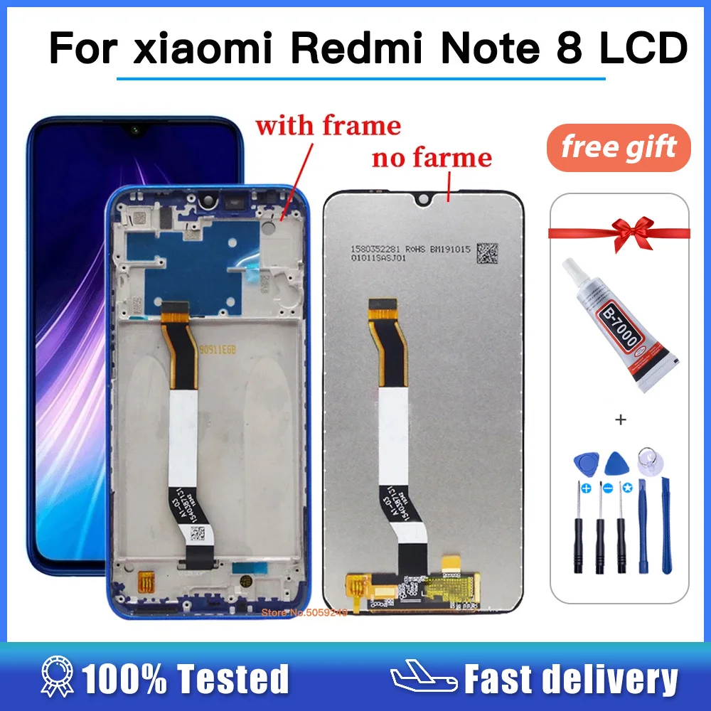 High quality For xiaomi Redmi Note 8 LCD Display Touch Screen Replacement Digitizer assembly For Redmi note8 Screen Tested
High quality For xiaomi Redmi Note 8 LCD Display Touch Screen Replacement Digitizer assembly For Redmi note8 Screen Tested