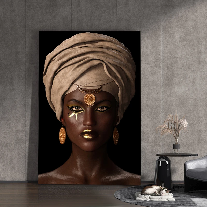 Modern Mysterious African Black Woman Model Canvas Painting Wall Art Poster for Living Room Decoration Home Room Decor Picture 
Modern Mysterious African Black Woman Model Canvas Painting Wall Art Poster for Living Room Decoration Home Room Decor Picture