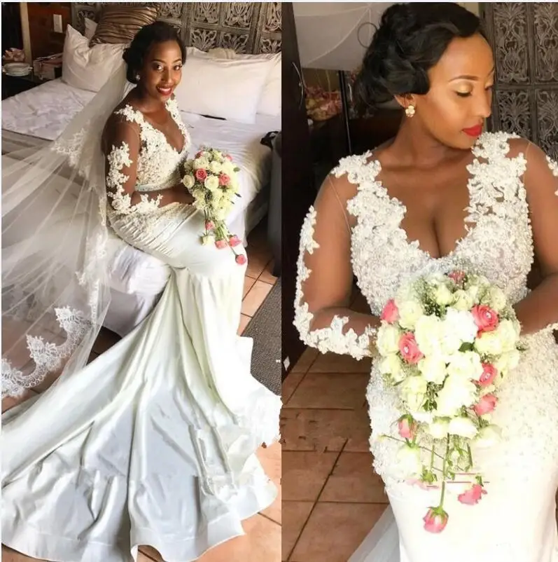 O-Neck Mermaid African Wedding Dresses Long Sleeves 2024 Sexy Plus Size Bridal Dress Wedding Gowns Vestidos de Novia Design
O-Neck Mermaid African Wedding Dresses Long Sleeves 2024 Sexy Plus Size Bridal Dress Wedding Gowns Vestidos de Novia Design