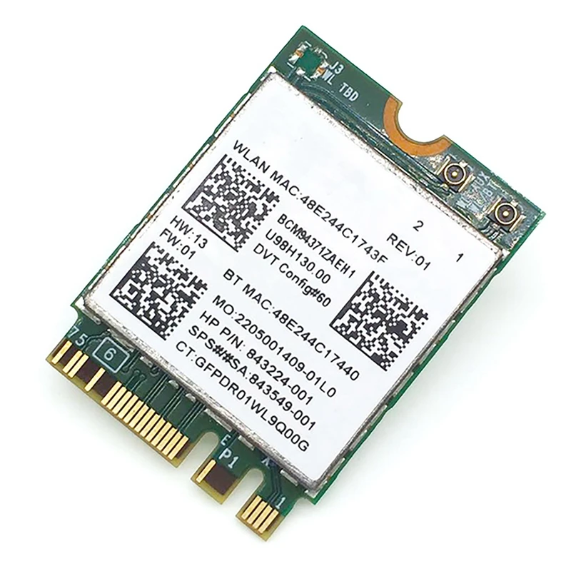 for Broadcom BCM94371 Wireless Network Card 5G/2.4G Dual-Band Bluetooth 4.1 Desktop Notebook Wireless Wifi Module 
for Broadcom BCM94371 Wireless Network Card 5G/2.4G Dual-Band Bluetooth 4.1 Desktop Notebook Wireless Wifi Module