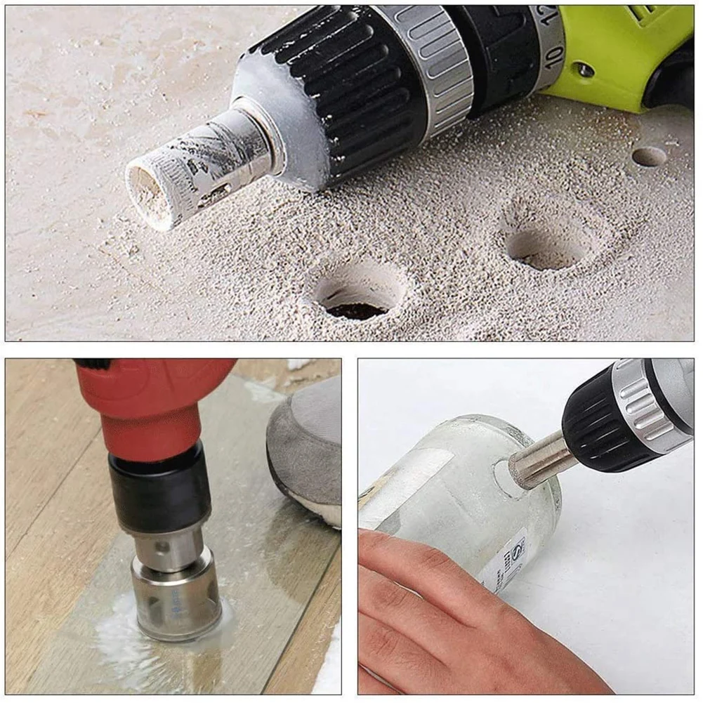 10Pcs Hole Saw Drill Bit Kit 3-50mm Hollow Core For Standard Electric Drill for Diamond Coating Glass Ceramics Porcelain
10Pcs Hole Saw Drill Bit Kit 3-50mm Hollow Core For Standard Electric Drill for Diamond Coating Glass Ceramics Porcelain