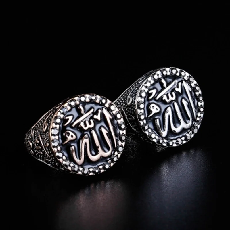 New Islam Muslim Rune Pattern Ring Men's Ring Fashion Retro Metal Religious Amulet Ring Accessories Party Jewelry
New Islam Muslim Rune Pattern Ring Men's Ring Fashion Retro Metal Religious Amulet Ring Accessories Party Jewelry