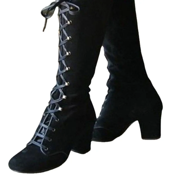2021 Black boots women Shoes knee high Women Casual Vintage Retro Mid-Calf Boots Lace Up Thick Heels Shoes
2021 Black boots women Shoes knee high Women Casual Vintage Retro Mid-Calf Boots Lace Up Thick Heels Shoes