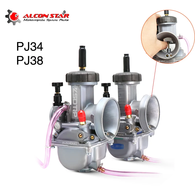 Alconstar оригинальный карбюратор Keihin PJ34 PJ38 с плоским воротом 2 тактный обновленный