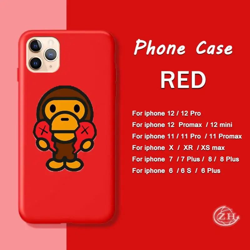 Lovely Monkey Candy Color Phone Case Red For Iphone 12 11 PRO MAX X XS XR 6S 7 8 PLUS SE Cases Cover
Lovely Monkey Candy Color Phone Case Red For Iphone 12 11 PRO MAX X XS XR 6S 7 8 PLUS SE Cases Cover