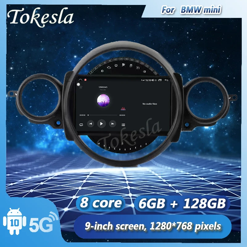 Tokesla Android10.0 car radio audio DVD intelligent touch Central Multimedia gps receiver screen system for BMW mini 2007-2014
Tokesla Android10.0 car radio audio DVD intelligent touch Central Multimedia gps receiver screen system for BMW mini 2007-2014