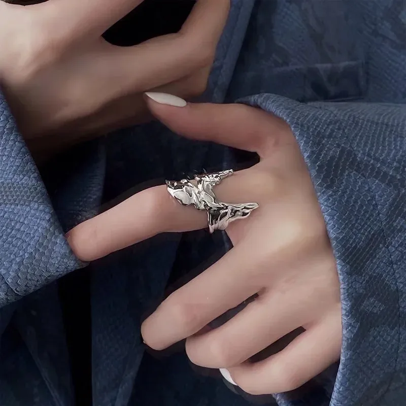 Fashion Punk Style Irregular Ring, Hip Hop Trend Wild Niche Ring Mens Rings Rings for Women
Fashion Punk Style Irregular Ring, Hip Hop Trend Wild Niche Ring Mens Rings Rings for Women