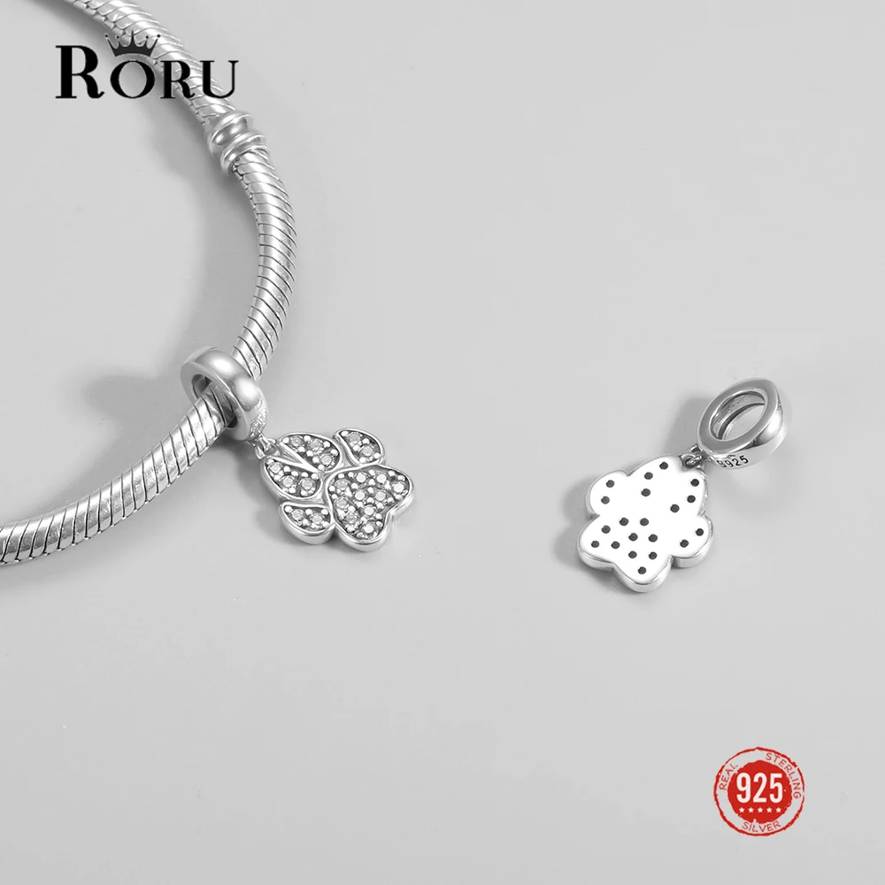 925 Sterling Silver Zircon Pet Footprint Shape Beads Charm Bracelet for Women Necklace Design Beads for Jewelry Making
925 Sterling Silver Zircon Pet Footprint Shape Beads Charm Bracelet for Women Necklace Design Beads for Jewelry Making