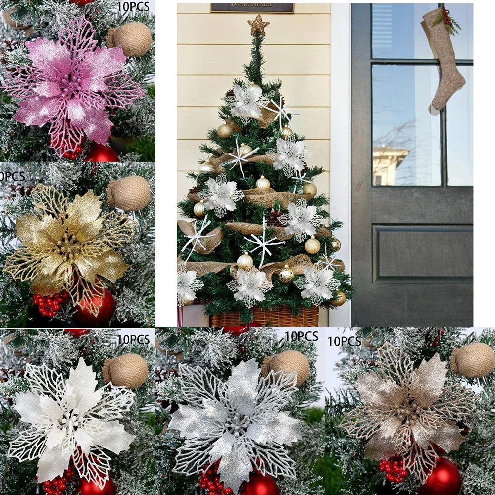 10PCS Christmas Poinsettia Glitter Flower Tree Hanging Party Xmas Decor 11cm Hollow Leaves Flower Christmas Tree Pendant
10PCS Christmas Poinsettia Glitter Flower Tree Hanging Party Xmas Decor 11cm Hollow Leaves Flower Christmas Tree Pendant