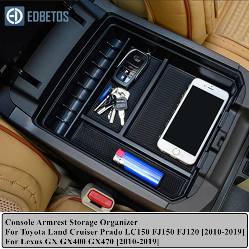 Для Toyota Land Cruiser Prado LC150 FJ150 FJ120 подлокотник коробка для Lexus GX GX400 GX470 2010-2019 аксессуары