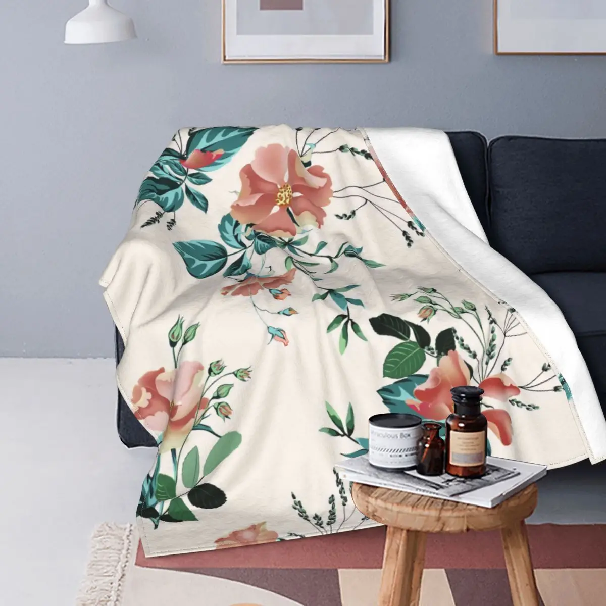 Rose Flower Plant Blanket Plaid Printed Stitch Warm Breathable Flannel Throw Blankets For Couch Travel
Rose Flower Plant Blanket Plaid Printed Stitch Warm Breathable Flannel Throw Blankets For Couch Travel