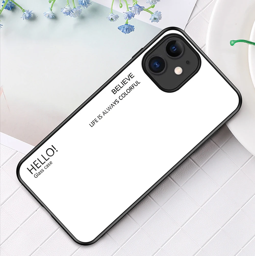 Tempered glass Case For iPhone 11 Pro XS Max XR X 12 8 7 Plus 8Plus 12 Pro Max Mini Mobile Phone Cover Gradient Coque Back Etui
Tempered glass Case For iPhone 11 Pro XS Max XR X 12 8 7 Plus 8Plus 12 Pro Max Mini Mobile Phone Cover Gradient Coque Back Etui