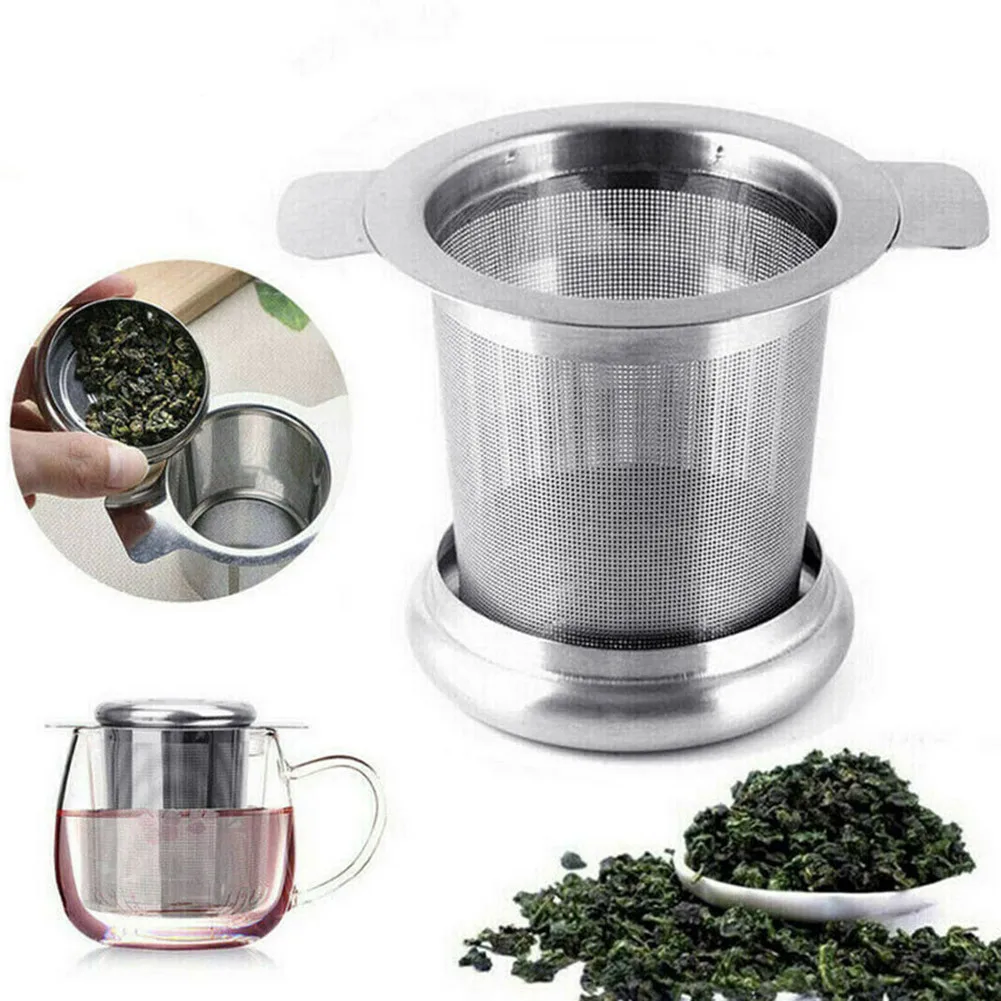 Stainless Steel Tea Infuser With Lid Fine Mesh Filter Double Handles Strainer Built-in Ultra Fine Micro-mesh Tea Infusers Lid
Stainless Steel Tea Infuser With Lid Fine Mesh Filter Double Handles Strainer Built-in Ultra Fine Micro-mesh Tea Infusers Lid