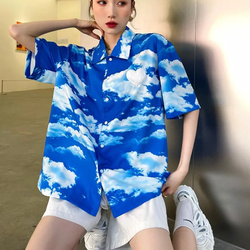 LANMREM 2021 Summer Women Loose Casual Lapel Shirts Laple Printing Short Sleeve Female Tops Korean Style Fashion New Tide 2P368
LANMREM 2021 Summer Women Loose Casual Lapel Shirts Laple Printing Short Sleeve Female Tops Korean Style Fashion New Tide 2P368