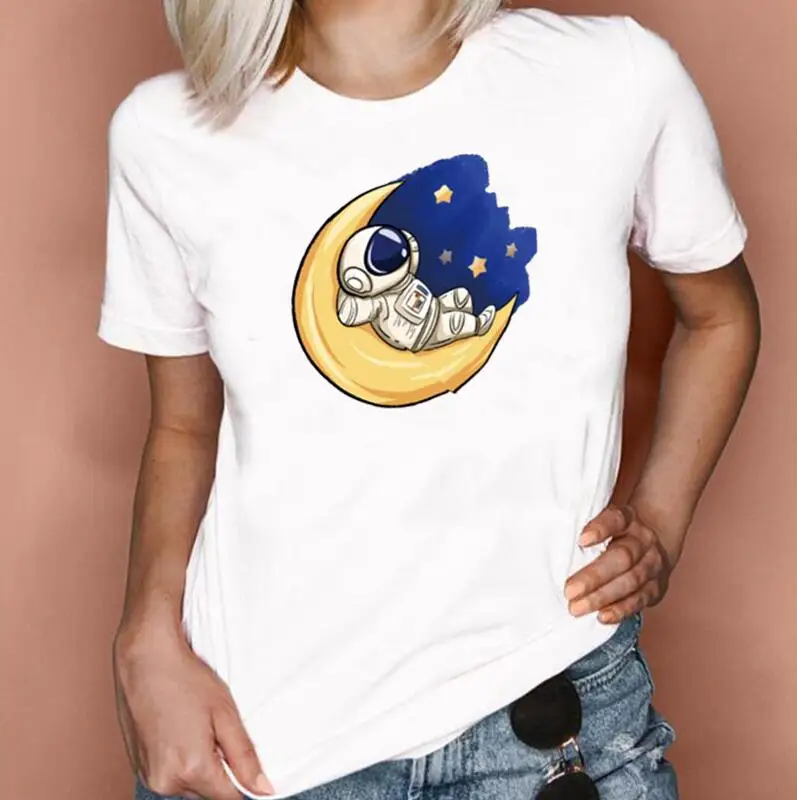 Fashion Anime Fantasy Astronaut Print Tee Shirt Femme Short Sleeve Cotton Casual Tshirt Harajuku Shirt Summer T Shirt Women Tops
Fashion Anime Fantasy Astronaut Print Tee Shirt Femme Short Sleeve Cotton Casual Tshirt Harajuku Shirt Summer T Shirt Women Tops
