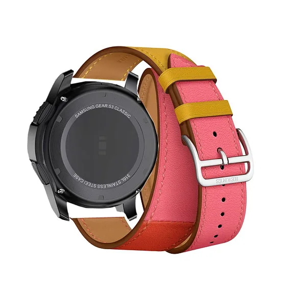 Ремешок кожаный для Samsung galaxy 46 мм s3 Ticwatch S2 браслет amazfit 3 2 GTR pace Huawei GT 2E honor magic band 22 |