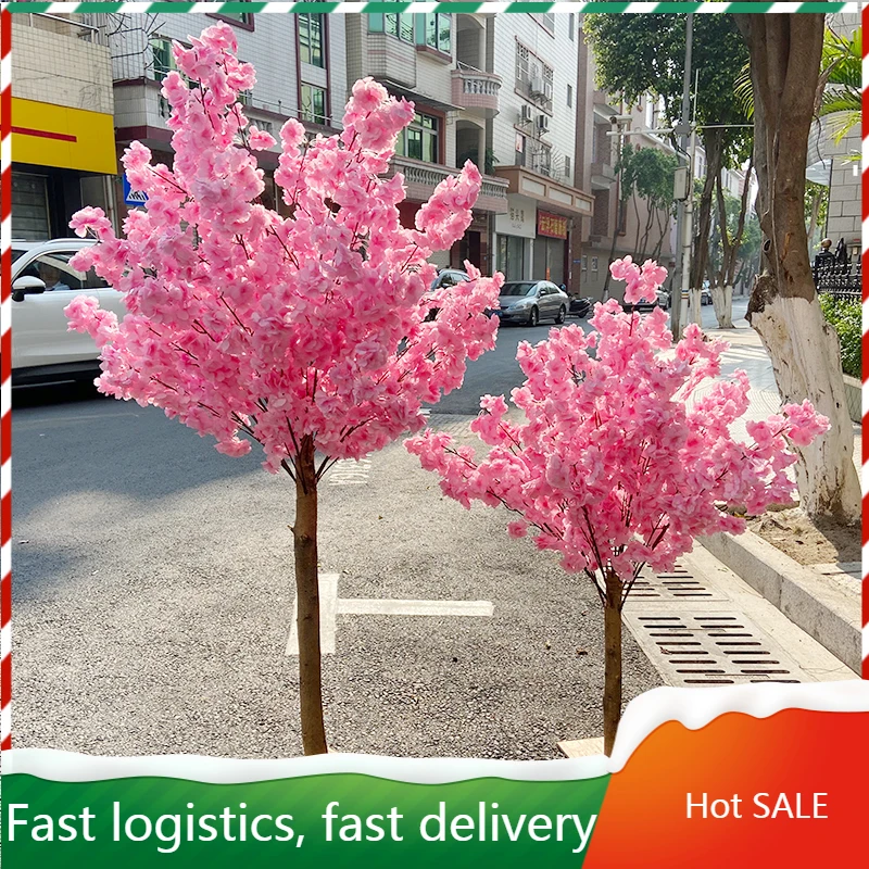 

Искусственное вишневое дерево, имитация персикового дерева, художественное украшение, свадебное праздничное украшение, сценическое уличн...