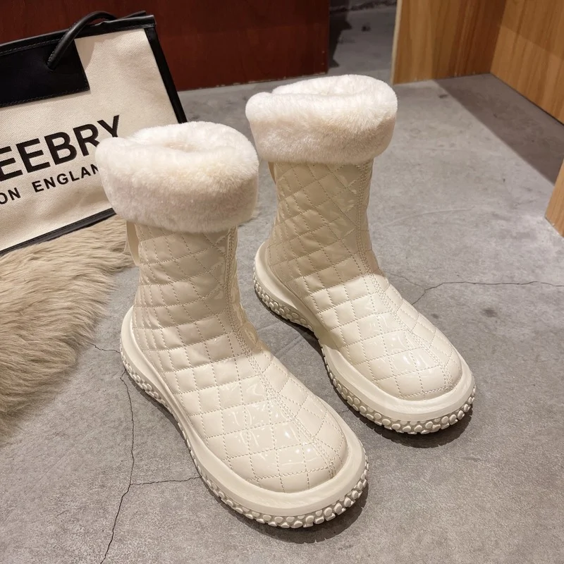 New Women's Snow Boots Winter Boots Women's Fashion Thick-soled Boots Thick Mid-tube Boots, Plus Velvet Comfortable Casual Boots
New Women's Snow Boots Winter Boots Women's Fashion Thick-soled Boots Thick Mid-tube Boots, Plus Velvet Comfortable Casual Boots