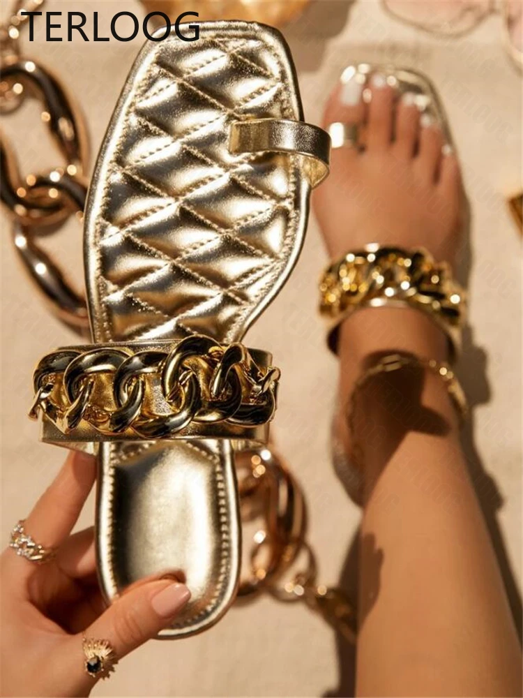 Шлепанцы женские с цепочкой, повседневные сандалии на плоской подошве, пляжная обувь, Тапочки, лето
Шлепанцы женские с цепочкой, повседневные сандалии на плоской подошве, пляжная обувь, Тапочки, лето