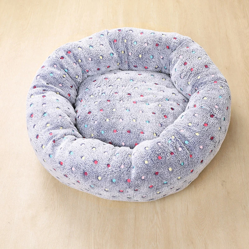

pet dog bed cama perro donut beds for large medium small dogs fluffy hondenmand calming big panier cat kennel coussin lounger
