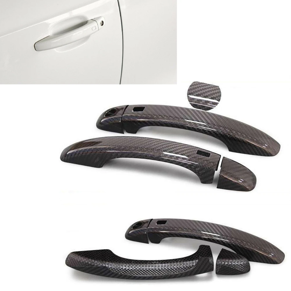 Carbon Fiber Car Door Handle Cover Trims For A5 4 Doors 2008-2016 With Smart Key Hole
Carbon Fiber Car Door Handle Cover Trims For A5 4 Doors 2008-2016 With Smart Key Hole
