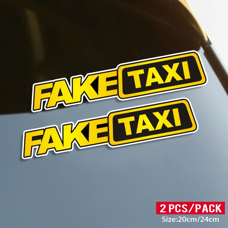 FAKE TAXI 20CM\24CM Self-adhesive Decal Car Sticker Waterproof Auto Decors on Bumper Rear Window Laptop
FAKE TAXI 20CM\24CM Self-adhesive Decal Car Sticker Waterproof Auto Decors on Bumper Rear Window Laptop
