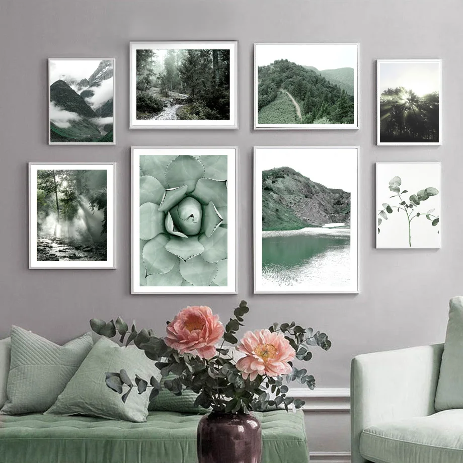 Fog Mountain Sunny Forest Agave Leaf Lake Wall Art Canvas Painting Nordic Posters And Prints Wall Pictures For Living Room Decor
Fog Mountain Sunny Forest Agave Leaf Lake Wall Art Canvas Painting Nordic Posters And Prints Wall Pictures For Living Room Decor