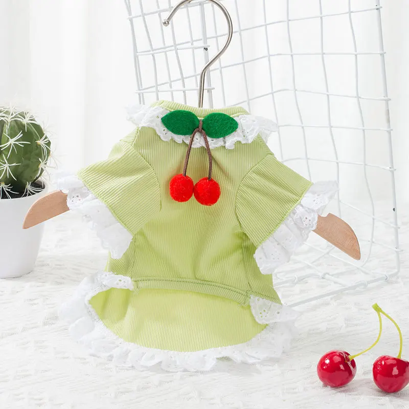 Cute Cherry Dog Dress Summer Cat Puppy Clothes Dog Dresses Yorkshire Corgi Schnauzer Pomeranian Poodle Bichon Costume Outfit 
Cute Cherry Dog Dress Summer Cat Puppy Clothes Dog Dresses Yorkshire Corgi Schnauzer Pomeranian Poodle Bichon Costume Outfit